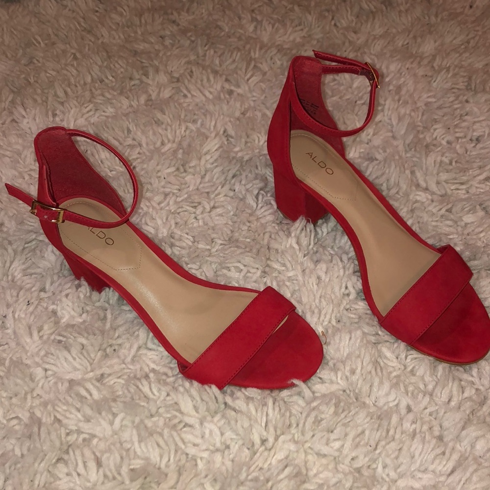 ALDO Red Villarosa Heeled Sandal